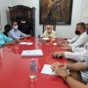 Prefeito de São Vicente, Kayo Amado, e deputado estadual, Paulo Corrêa Junior, visitam a Santa Casa de Santos